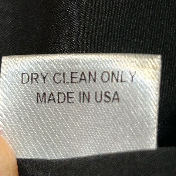 Lyn Devon Black Silk/Cotton Blend Pocket Shift Dress, size Medium - Picture 6 of 8